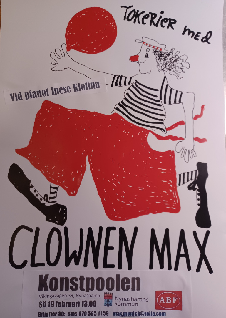 Affisch Clownen Max